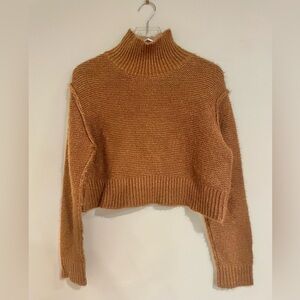 Elodie Warm Brown Turtleneck Sweater